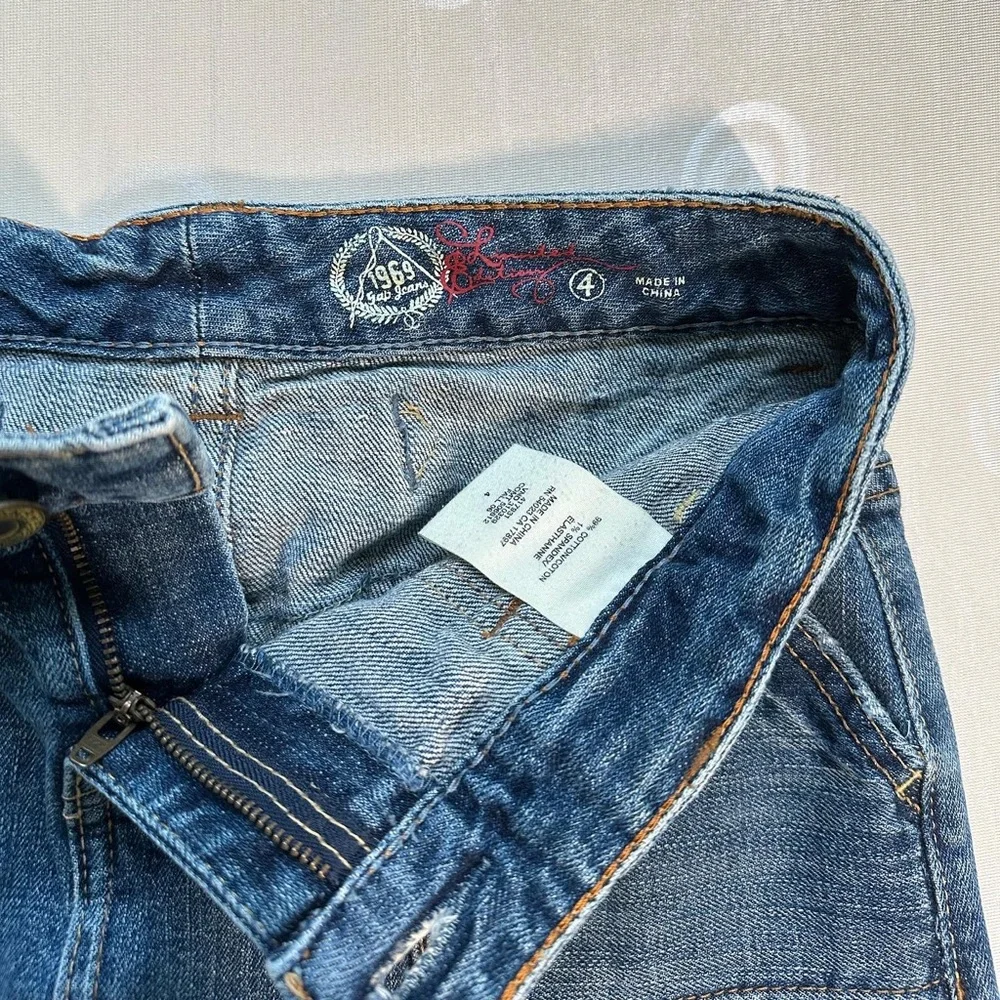 vintage gap mini micro denim jean skirt size 2-4 - Picture 3 of 4